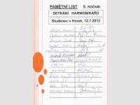 12.7.13 - pamětní list